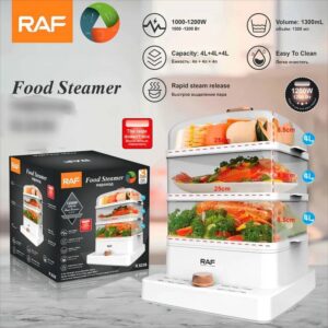 RAF R-5238 3-Tier Food Steamer - Image 3