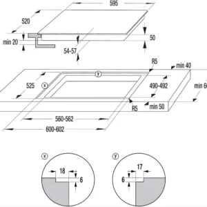 60cm 4‑Zone Electric Ceramic Hob - Image 4